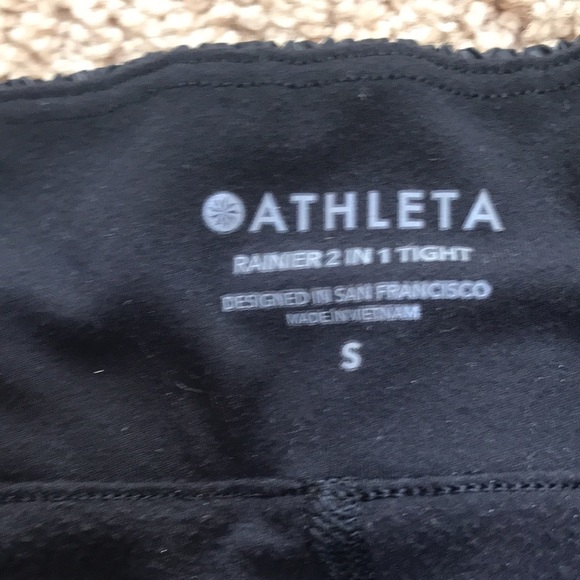 ATHLETA supersonic size S Rainer 2 in 1 tights - Picture 7 of 13